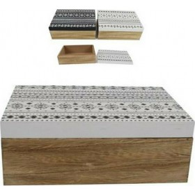 Next Deco Σετ Διακοσμητικά Κουτιά Ξύλινα Ethnic 22.5x16x16cm 2τμχ Next Deco Σετ Διακοσμητικά Κουτιά Ξύλινα Ethnic 22.5x16x16cm 2τμχ