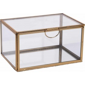 JK Home Decoration Διακοσμητικό Κουτί Γυάλινο Χρυσό 15x11x15cm JK Home Decoration Διακοσμητικό Κουτί Γυάλινο Χρυσό 15x11x15cm