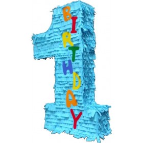 Χειροποίητη Πινιάτα Αριθμός Πρώτα Γενέθλια PIN26