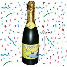 Μπουκάλι σαμπάνιας με κονφετί