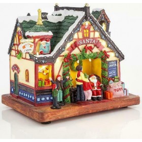 Εργαστήρι Αγίου Βασίλη 21.5x15.5x19cm 600-43402 Eurolamp