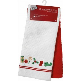 Das Home Σετ Πετσέτες Christmas Line 40x60cm Σετ 2 τμχ.
