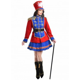 Χριστουγεννιάτικη Στολή Καρυοθραύστης Κόκκινη Χριστουγεννιάτικη Στολή Καρυοθραύστης Κόκκινη