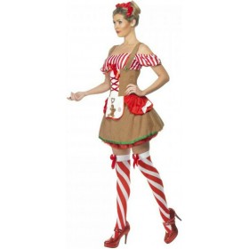 Χριστουγεννιάτικη Στολή Μπισκοτένια με Τιράντες Καφέ Χριστουγεννιάτικη Στολή Μπισκοτένια με Τιράντες Καφέ