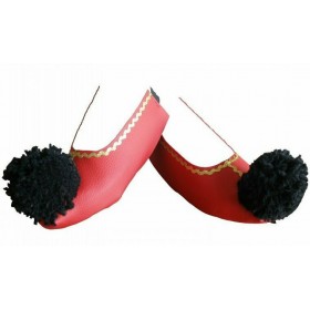 Τσαρούχια Καλύπτρες Παπουτσιών παιδικές MARK637 Αξεσουάρ Παραδοσιακής φορεσιάς RED