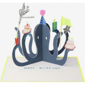 Meri Meri Κάρτα Γενεθλίων Χταπόδι Meri Meri Κάρτα Γενεθλίων Χταπόδι