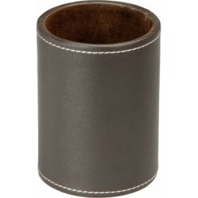 Μολυβοθήκη Καφέ από Δερματίνη