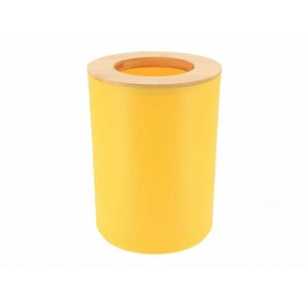 Ξύλινο Καλάθι Αχρήστων 5lt Κίτρινο