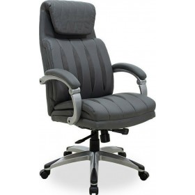 Καρέκλα Διευθυντική με Ανάκλιση και Ρυθμιζόμενα Μπράτσα Imperial Γκρι PakoworldΚωδικός: 076-000003 
