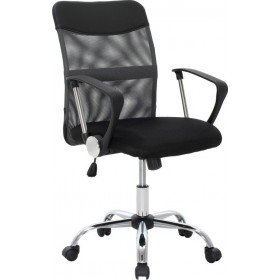 Καρέκλα Γραφείου με Ανάκλιση Rina Μαύρο Γκρι PakoworldΚωδικός: 109-000006 