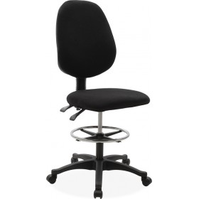 Σκαμπό Γραφείου με Πλάτη Bolero Μαύρο 49x66x106cm Σκαμπό Γραφείου με Πλάτη Bolero Μαύρο 49x66x106cm