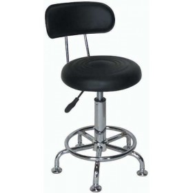 Σκαμπό Γραφείου με Πλάτη Bar73 Μαύρο 38x43x59cm Σκαμπό Γραφείου με Πλάτη Bar73 Μαύρο 38x43x59cm