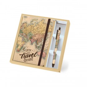 Total Gift Σετ Γραφείου με Σημειωματάριο και Στυλό Maps 2τμχ Total Gift Σετ Γραφείου με Σημειωματάριο και Στυλό Maps 2τμχ
