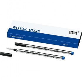 Mont Blanc Ανταλλακτικό Μελάνι για Στυλό σε Μπλε χρώμα Medium 2τμχ
