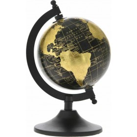 Iliadis Υδρόγειος Σφαίρα Διαμέτρου 13cm και Ύψους 21cm σε Μαύρο χρώμα