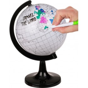 Υδρόγειος Σφαίρα Διαμέτρου 22cm σε Λευκό χρώμα