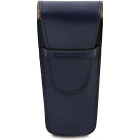 Tuscany Leather TL142130 Δερμάτινη Θήκη για 2 Στυλό σε Μπλε χρώμα