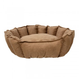Pakoworld Καναπές Κρεβάτι Σκύλου Μπεζ-Καφέ 70x70cmΚωδικός: 188-000062 