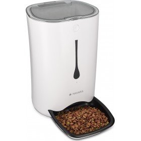 Navaris Αυτόματος Τροφοδότης Ξηράς Τροφής με Χρονοδιακόπτη για 4 Γεύματα Λευκό 6000ml