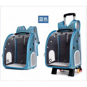 Glee Τρόλεϊ Σακίδιο Πλάτης Μεταφοράς Σκύλου Μπλε 33x42x27cm