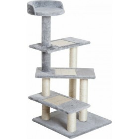 Pawhut Ονυχοδρόμιο Δέντρο Γάτας Γκρι 48x48x101cm