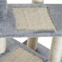 Pawhut Ονυχοδρόμιο Δέντρο Γάτας Γκρι 48x48x101cm