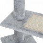 Pawhut Ονυχοδρόμιο Δέντρο Γάτας Γκρι 48x48x101cm