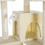 Pawhut Δέντρο Γάτας Μπεζ 60x55x181cm