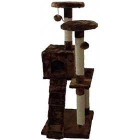 Pet Interest Double Tower Brown 53x53x130cm
