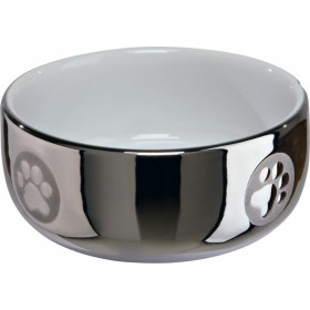 Trixie Κεραμικό Μπολ 300ml Ασημί/Άσπρο