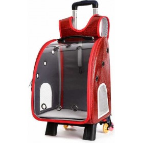 Glee Τσάντα Μεταφοράς Trolley Κόκκινη 33x27x42cm