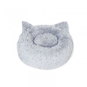 Inkazen Μαξιλάρι Γάτας με Αυτάκια σε Γκρι χρώμα 60x60cm Inkazen Μαξιλάρι Γάτας με Αυτάκια σε Γκρι χρώμα 60x60cm