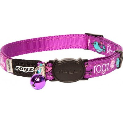 Rogz FancyCat 20-31cm (Μωβ) 11mm