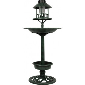 Lifetime Garden Ταΐστρα Πουλιών Εξωτερικού Χώρου με Βάση για Λουλούδια & Ηλιακό Φαναράκι LED 110x50 εκ. Lifetime Garden Ταΐστρα Πουλιών Εξωτερικού Χώρου με Βάση για Λουλούδια & Ηλιακό Φαναράκι LED 110x50 εκ.