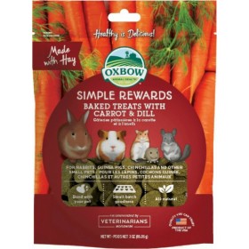 Oxbow Simple Rewards Baked Λιχουδιές Τρωκτικών με Καρότο & Άνιθο 56gr Oxbow Simple Rewards Baked Λιχουδιές Τρωκτικών με Καρότο & Άνιθο 56gr
