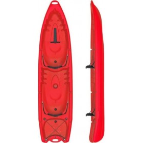 Eval Albatros 02708-RD Πλαστικό Kayak Θαλάσσης 2 Ατόμων Κόκκινο