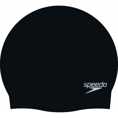 Speedo Plain Moulded Σκουφάκι Κολύμβησης Ενηλίκων από Σιλικόνη ΜαύροΚωδικός: 70984-9097 