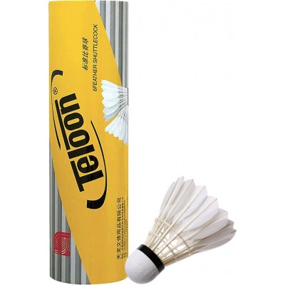 Teloon Φτερά Badminton 12τμχ ΛευκάΚωδικός: 42075 