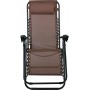 Woodwell Super Relax Ξαπλώστρα-Πολυθρόνα Παραλίας 5 Θέσεων με Μεταλλικό Σκελετό σε Καφέ ΧρώμαΚωδικός: Ε618,1 