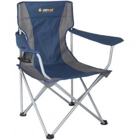 OZtrail Sovereign FCC-SOV-F Καρέκλα Παραλίας με Μεταλλικό Σκελετό σε Μπλε Χρώμα