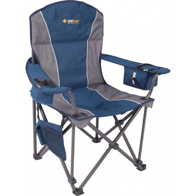 OZtrail Titan Arm FCE-TIT-D Καρέκλα Παραλίας 2 Θέσεων με Μεταλλικό Σκελετό σε Μπλε Χρώμα