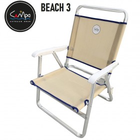 Campo 3 Καρέκλα Παραλίας με Σκελετό Αλουμινίου σε Μπεζ ΧρώμαΚωδικός: 6005061 