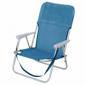 Summertiempo Καρεκλάκι Παραλίας με Σκελετό Αλουμινίου 53x40x65cm σε Μπλε ΧρώμαΚωδικός: 621422 