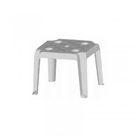 Zita Plus 02-0302 Τραπέζι Camping Λευκό 44x44x38cm