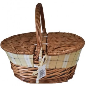 Καλάθι Πικ Νικ Με Επένδυση 35x25x16Εκ