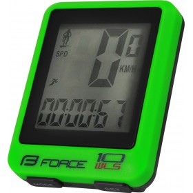 Force WLS Κοντέρ Ποδηλάτου Ασύρματο 10 Λειτουργιών ΠράσινοΚωδικός: 39123 