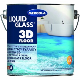 Mercola Liquid Glass 3D Floor Ρητίνη Υγρού Γυαλιού 24000gr