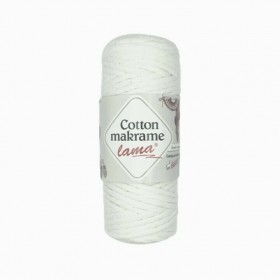 Κορδόνι Μακραμέ lama - Cotton makrame 80 ΛΕΥΚΟ