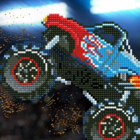 Diamond Dotz Monster Truck Καμβάς Diamond Painting Κιτ 20.32x20.32cm Diamond Dotz Monster Truck Καμβάς Diamond Painting Κιτ 20.32x20.32cm