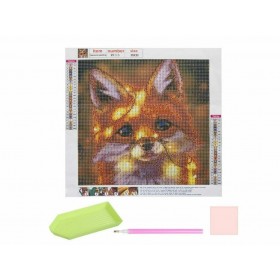 Καμβάς Diamond Painting Κιτ Αλεπού 30x30cm Καμβάς Diamond Painting Κιτ Αλεπού 30x30cm